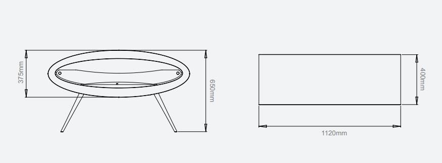 ELLIPSE FLOOR BLACK